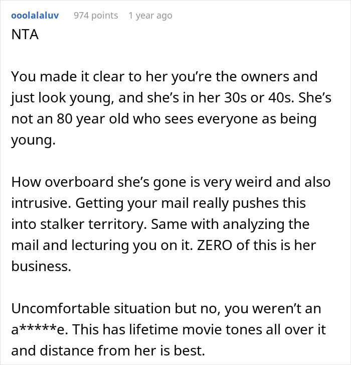 "Are Your Parents Home, I'd Like To Say Hi": Neighbor Assumes New Couple Are Kids, Starts Treating Them Like It