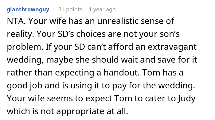 "It's Absurd": Dad Refuses To Ask Son To Fund Stepdaughter's Wedding, Family Drama Ensues "It's Absurd": Dad Refuses To Ask Son To Fund Stepdaughter's Wedding, Family Drama Ensues
