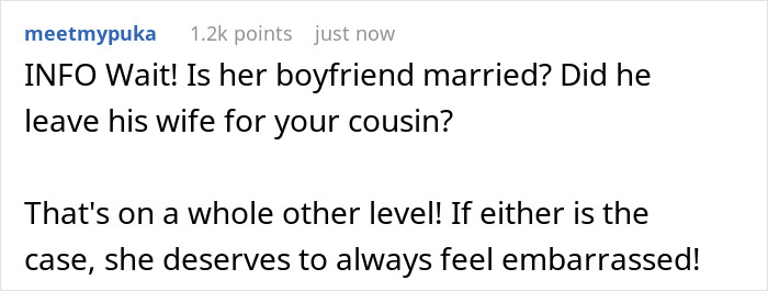 Woman Wonders If She Was Wrong For Losing Her Cool At A Family Outing After Cousin Makes Disparaging Remarks