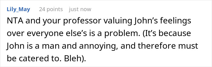 Woman Annoyed With Guy In Class Asking Irrelevant Questions About Her Presentations Shuts Him Down, Is Expected To Apologize