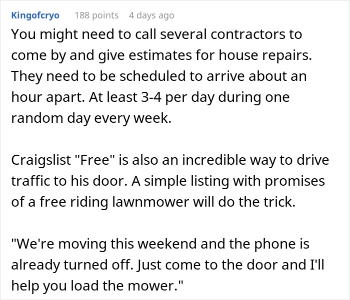 Man Thinks Entire Neighborhood Needs To Pause Their Lives While He's Getting His 'Beauty Sleep' During The Day, Receives Petty Revenge Instead Man Thinks Entire Neighborhood Needs To Pause Their Lives While He's Getting His 'Beauty Sleep' During The Day, Receives Petty Revenge Instead