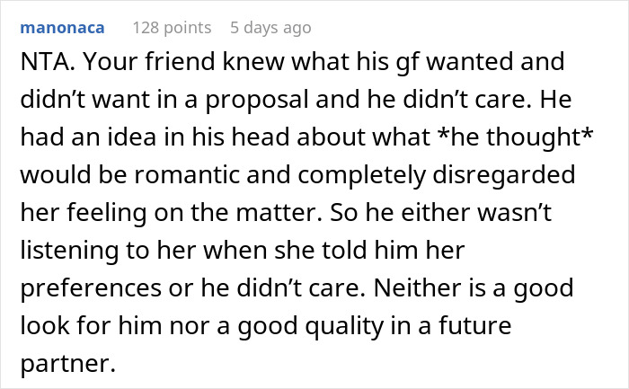 This Man’s Marriage Proposal Gets Rejected By His Girlfriend And Gets Called ‘Disrespectful’ By His Friend, So He Calls His Friend A Jerk For Saying So This Man’s Marriage Proposal Gets Rejected By His Girlfriend And Gets Called ‘Disrespectful’ By His Friend, So He Calls His Friend A Jerk For Saying So