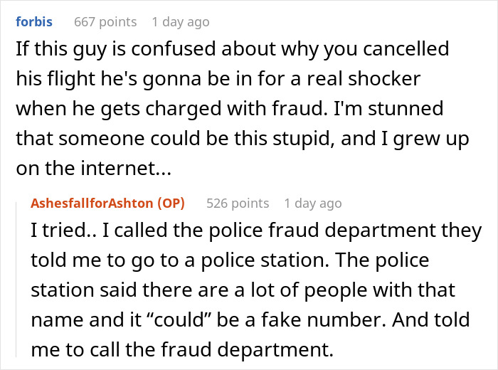 Man Gets His Credit Card Number Stolen, Ends Up Confused When He Upsets The Thief By Canceling The Flight That Was Booked Using It