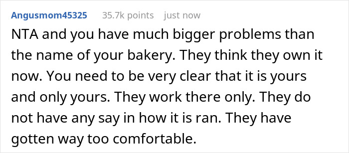 This Guy Was Named After His Late Parents' Bakery, So He Flatly Refuses To Rename It On MIL's Persistent Demands