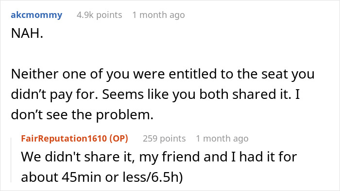 Exhausted Passenger Is Upset About Having To Give Up Their Middle Seat To A Mother Traveling With A Baby