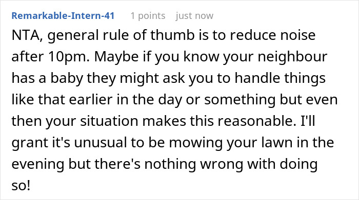 “Just Before 8 PM, One Of My Neighbors Started Screaming”: Woman Ordered To Stop Mowing Her Lawn Because It’s Sunday And People Want To Rest “Just Before 8 PM, One Of My Neighbors Started Screaming”: Woman Ordered To Stop Mowing Her Lawn Because It’s Sunday And People Want To Rest