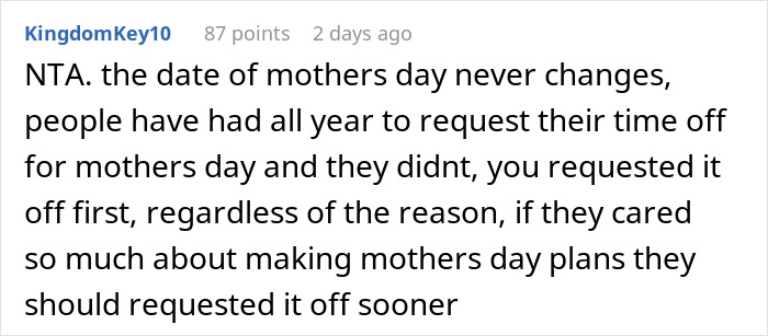"I Honestly Don't Really Care": Person Refuses To Give Up Their Day Off To Play A Video Game "I Honestly Don't Really Care": Person Refuses To Give Up Their Day Off To Play A Video Game