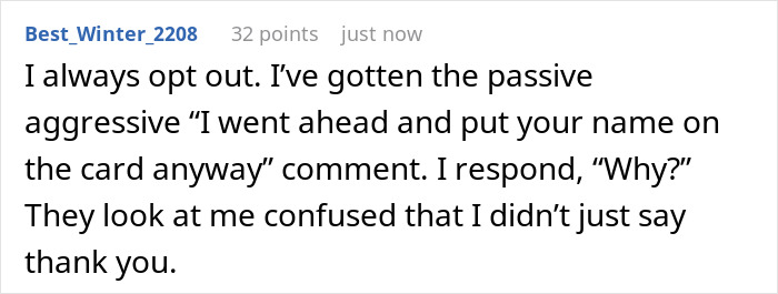 &ldquo;I&rsquo;ll Just Simply Say No&rdquo;: Guy Is Furious For Being Asked To Contribute To Birthday Gifts At Work Despite Never Getting A Gift Himself