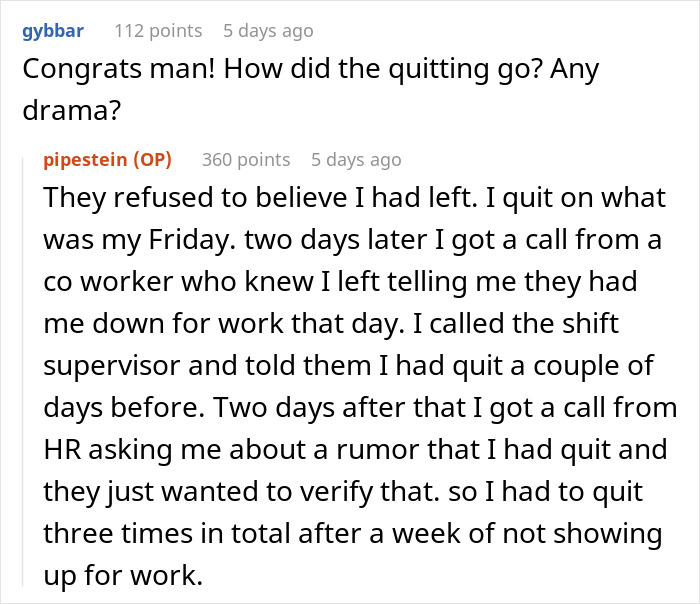 "They Refused To Believe I Had Left": Person Quits Their Job After The Guy They Trained Gets Promoted Instead Of Them "They Refused To Believe I Had Left": Person Quits Their Job After The Guy They Trained Gets Promoted Instead Of Them