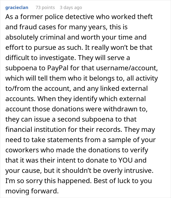 Woman Goes Back To Work After Grieving Her Daughter, Learns There Were Donations Collected For Her That She Never Got