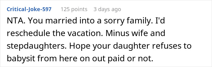 "Am I A Jerk For Canceling The Entire Vacation When I Found Out That My Stepdaughters Deliberately Hid My Daughter's Passport To Get Her To Stay Home?" "Am I A Jerk For Canceling The Entire Vacation When I Found Out That My Stepdaughters Deliberately Hid My Daughter's Passport To Get Her To Stay Home?"