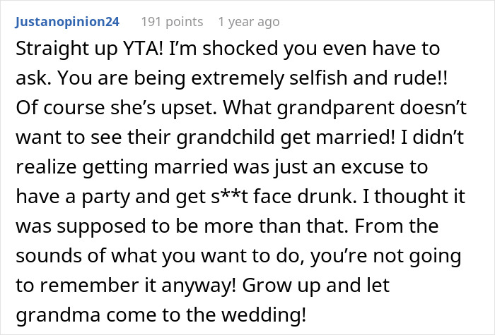 "I Am The Bride After All": Woman Doesn't Want Fianc&eacute;'s Grandma At Her Wedding, Starts A Drama