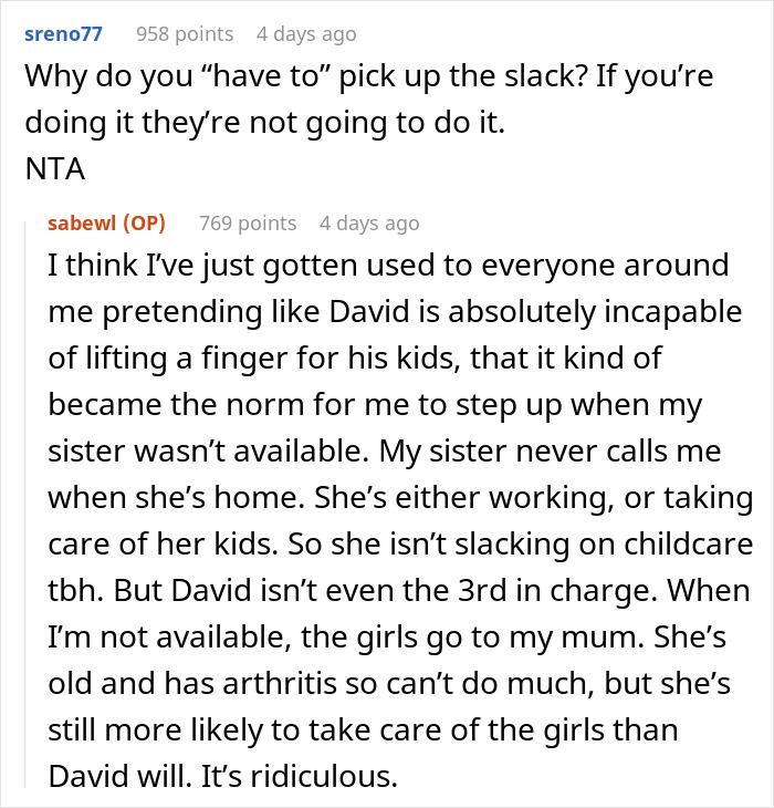 Woman Tells Sister Her Husband Needs To Step Up With His Parenting Since She Won't Be Watching Their Kids Anymore, She Finds It Outrageous