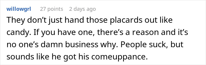 Man Shouting At A Person For Legally Using A Handicapped Parking Spot Gets Instant Karma From A Nearby Cop