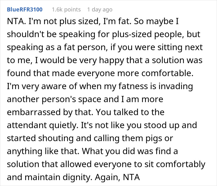 &ldquo;Am I A Jerk For Embarrassing A Plus-Sized Passenger On A Flight?&rdquo;