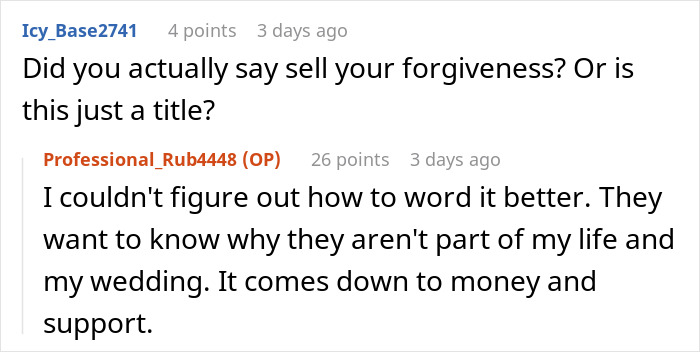 Parents Demand 18-Year-Old Son Start Acting Like An Adult, He Goes No-Contact And Offers To Sell Parents His Forgiveness 16 Years Later Parents Demand 18-Year-Old Son Start Acting Like An Adult, He Goes No-Contact And Offers To Sell Parents His Forgiveness 16 Years Later
