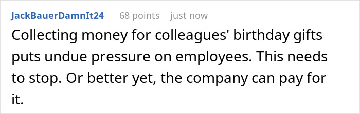 &ldquo;I&rsquo;ll Just Simply Say No&rdquo;: Guy Is Furious For Being Asked To Contribute To Birthday Gifts At Work Despite Never Getting A Gift Himself