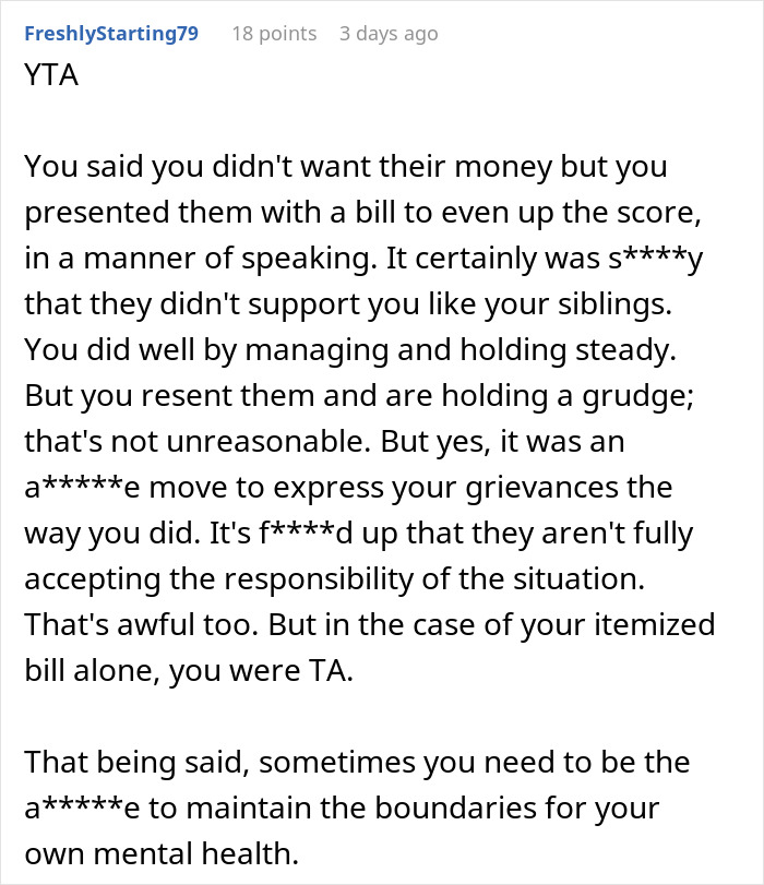 Parents Demand 18-Year-Old Son Start Acting Like An Adult, He Goes No-Contact And Offers To Sell Parents His Forgiveness 16 Years Later Parents Demand 18-Year-Old Son Start Acting Like An Adult, He Goes No-Contact And Offers To Sell Parents His Forgiveness 16 Years Later