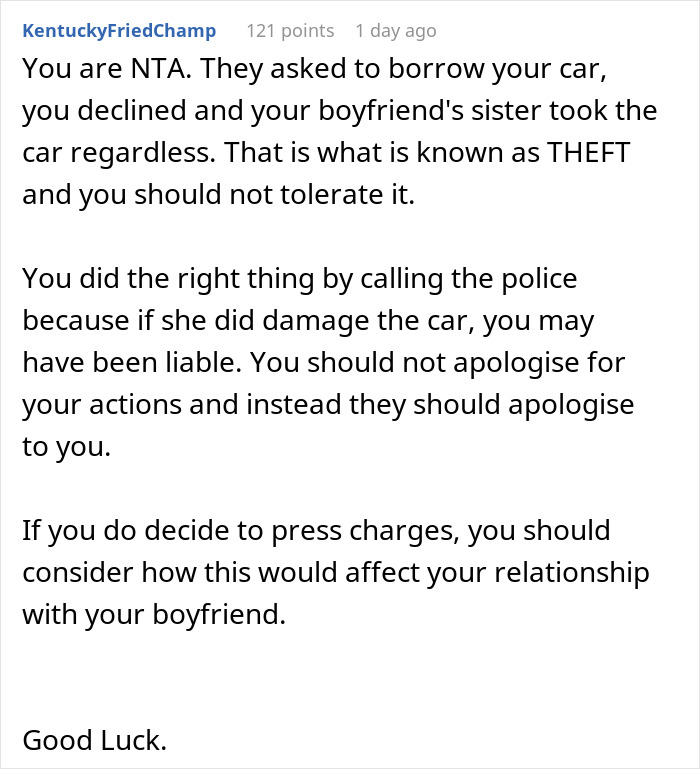&ldquo;I Got Home And My Car Was Gone&rdquo;: Woman Deals With Robbery Charges After Brother's GF Ends Up Calling Police