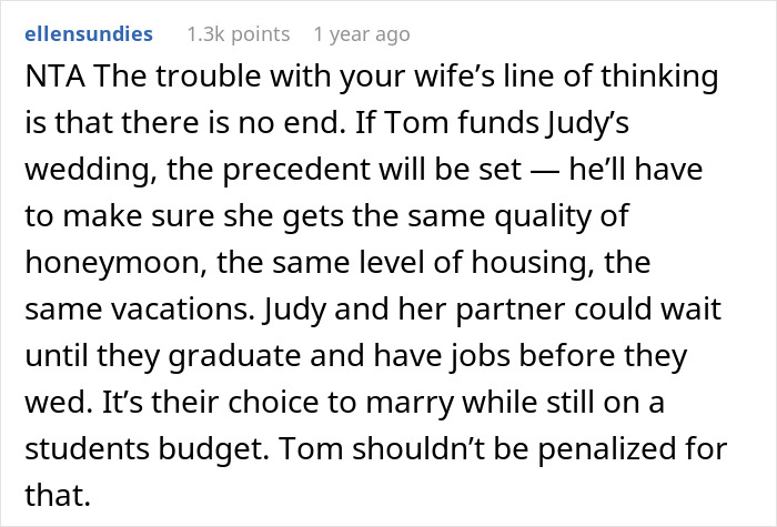 "It's Absurd": Dad Refuses To Ask Son To Fund Stepdaughter's Wedding, Family Drama Ensues "It's Absurd": Dad Refuses To Ask Son To Fund Stepdaughter's Wedding, Family Drama Ensues