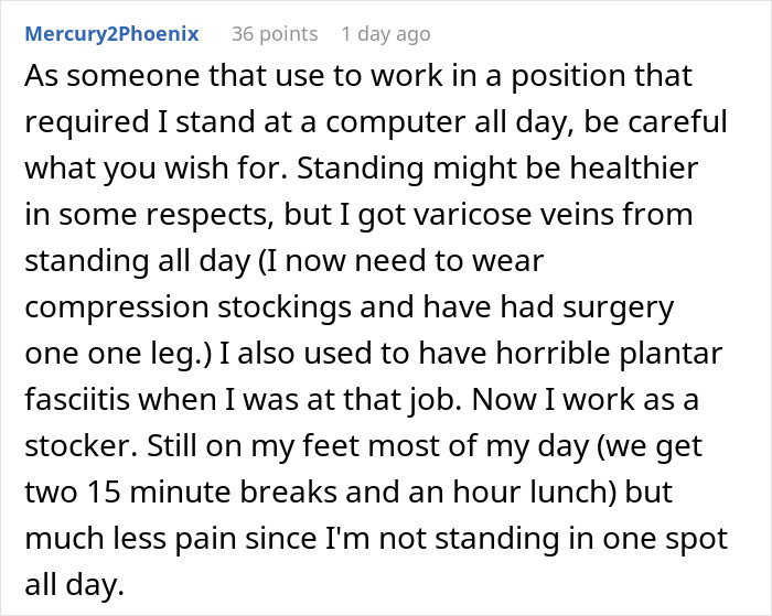 Boss Gloats To 6 Employees Over Newly Bought Standing Desk, They Can Only Stare In Disbelief When He Tells Them They Aren’t Getting Any Boss Gloats To 6 Employees Over Newly Bought Standing Desk, They Can Only Stare In Disbelief When He Tells Them They Aren’t Getting Any