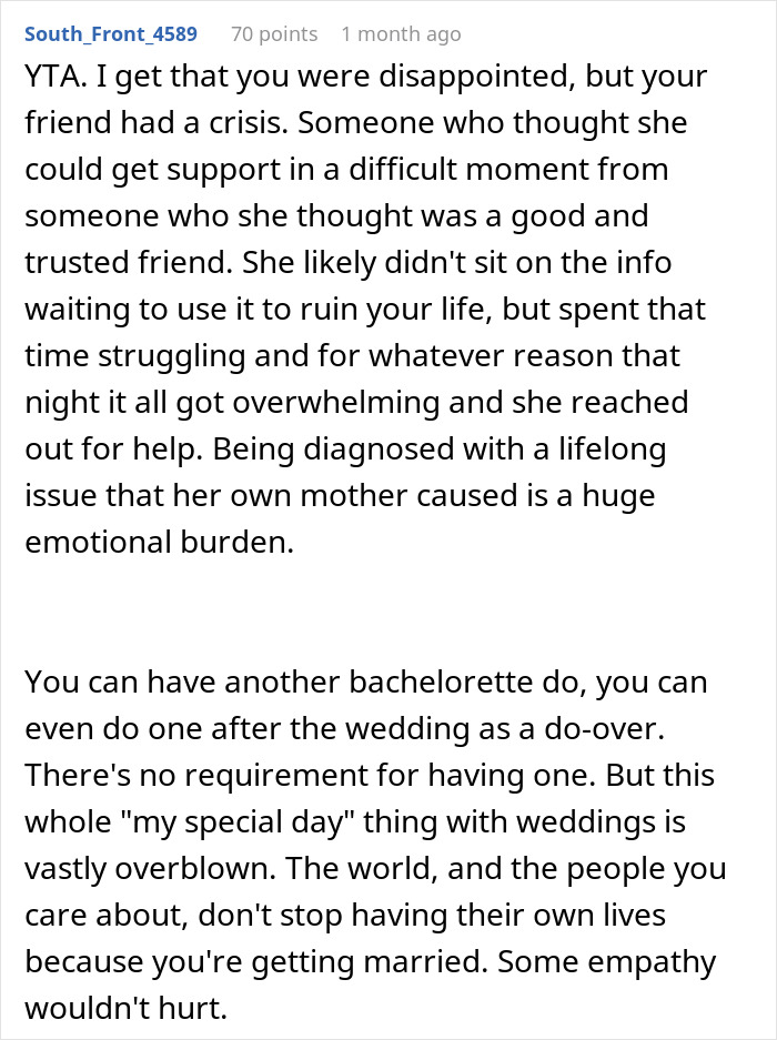 Woman Bursts Into Tears After Revealing Her Diagnosis At Friend's Bachelorette Party, Gets Fired As A Bridesmaid