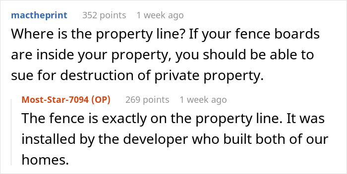 “A Neighbor Keeps Drilling Holes Into A Shared Fence So He Can Stare At My Wife” “A Neighbor Keeps Drilling Holes Into A Shared Fence So He Can Stare At My Wife”