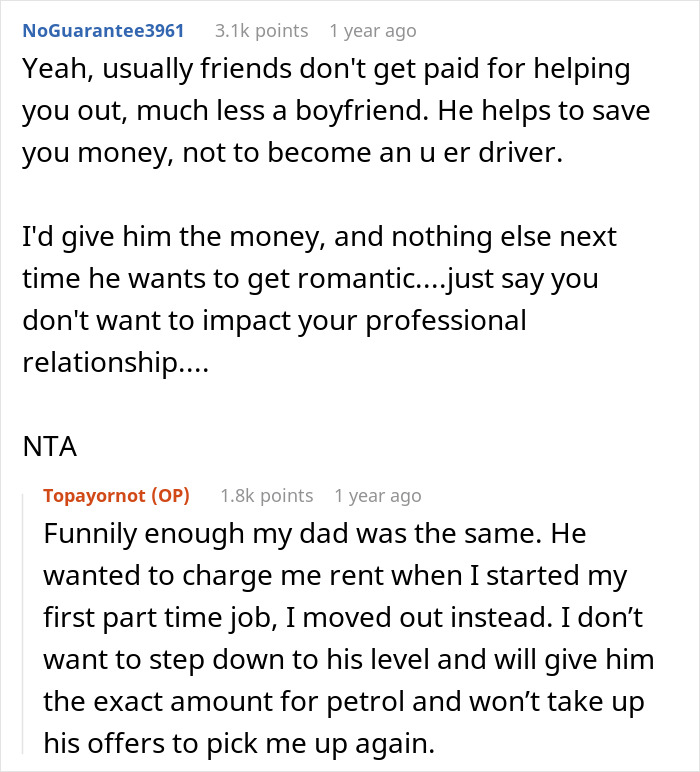 Boyfriend Demands To Be Paid The Same As Uber For Picking Girlfriend Up From Work, And The Woman Is Perplexed
