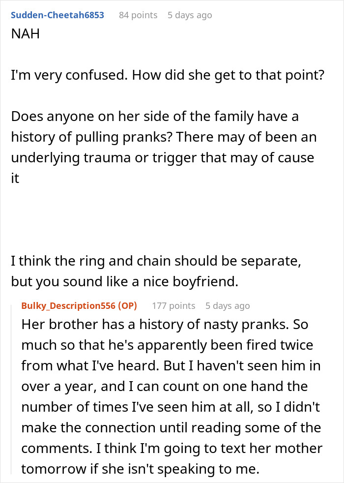 Guy Proposes To His Girlfriend With A Self-Designed Ring On A String, She Storms Off And Gives Him The Silent Treatment