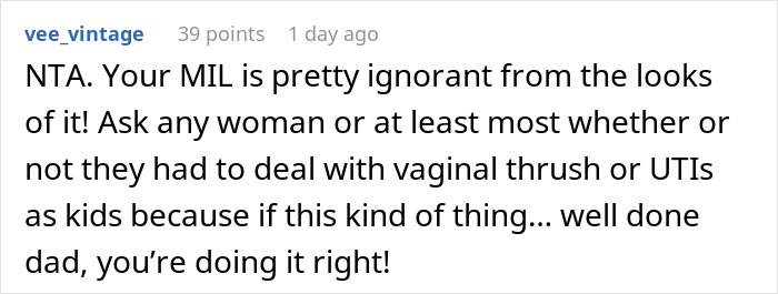 Guy Asks If He&rsquo;s A Jerk For Getting In A Fight With His MIL About His Daughter Having &ldquo;Real&rdquo; Private Parts
