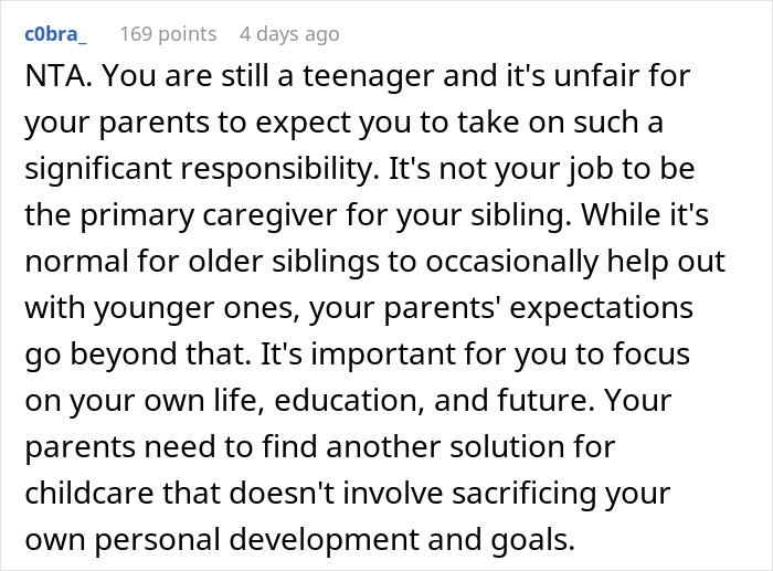 &ldquo;I Won&rsquo;t Take Care Of Or Raise The Baby For Them&rdquo;: Teen Refuses To Be Newborn&rsquo;s Free Babysitter After Parents Announce Unexpected Pregnancy