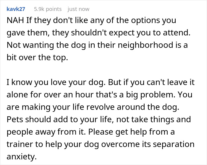 Woman Asks If It’d Be A Jerk Move To Miss Her Brother’s 40th Birthday Because They Banned Her “Aggressive” German Shepherd From Their House Woman Asks If It’d Be A Jerk Move To Miss Her Brother’s 40th Birthday Because They Banned Her “Aggressive” German Shepherd From Their House