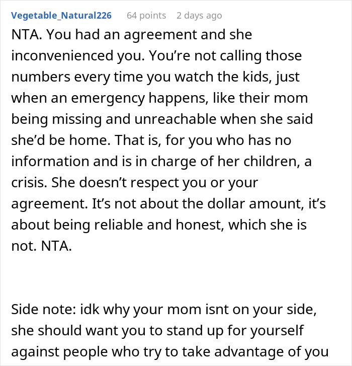 Mom Refuses To Pay Babysitter An Extra $10 For 'Crisis Pay', So He Refuses To Babysit