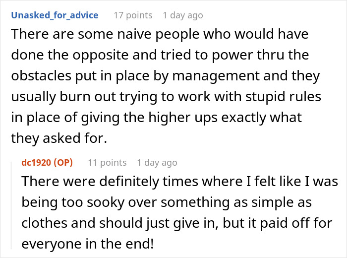 Management Refuse To Listen To Worker&rsquo;s Concerns Over New Uniform, She Watches As Things Gloriously Fall Apart