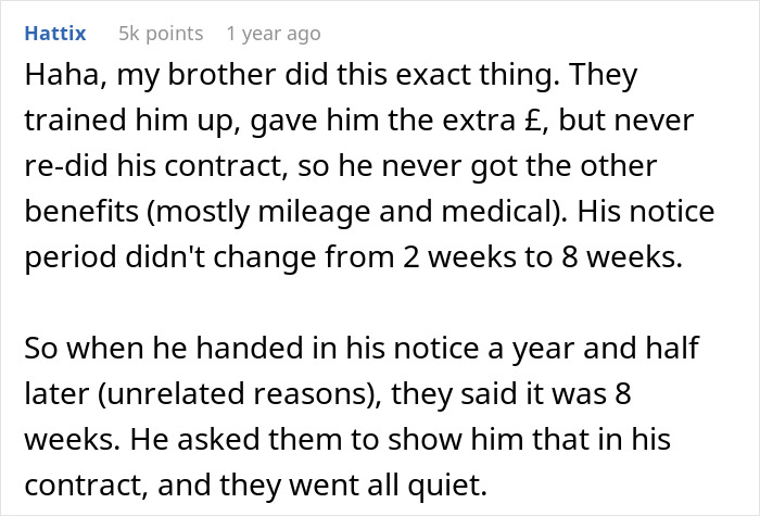Guy Shares A Story About Taking Advantage Of Management's Ineptitude Regarding His New Contract Guy Shares A Story About Taking Advantage Of Management's Ineptitude Regarding His New Contract