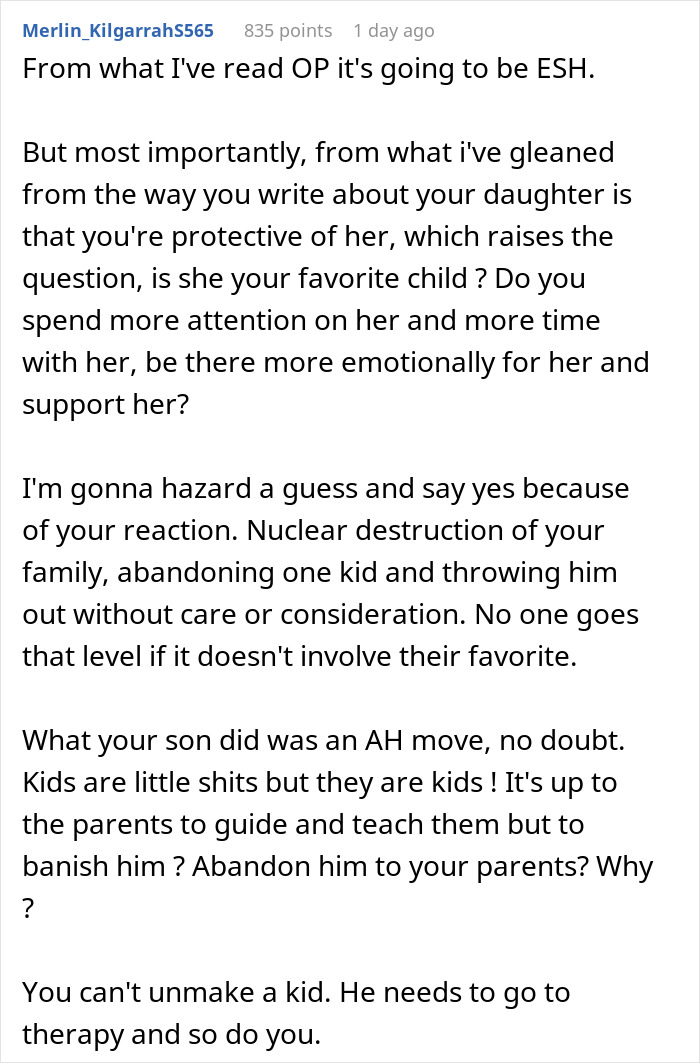 "I Don't Think Our Relationship Can Recover From This": Mom Sends Son Away After He Exposes Sister's Secret To Entire School "I Don't Think Our Relationship Can Recover From This": Mom Sends Son Away After He Exposes Sister's Secret To Entire School