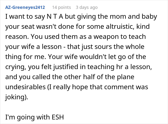 Guy Turns To The Internet For Support After Teaching His Wife A Lesson On Complaining On The Plane, Gets None Guy Turns To The Internet For Support After Teaching His Wife A Lesson On Complaining On The Plane, Gets None
