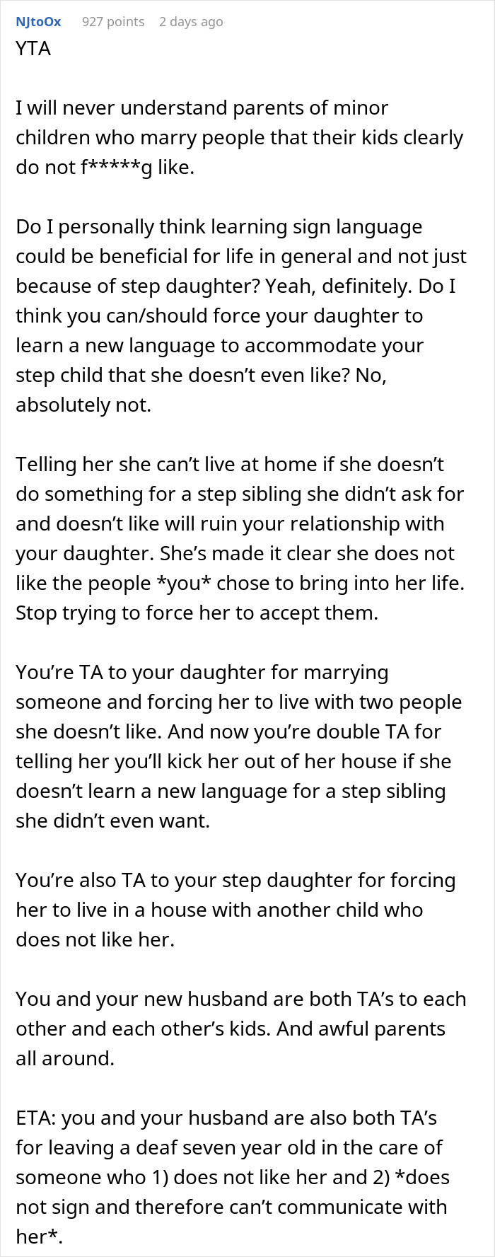 Mom Is Lost And Confused After Her Daughter Refuses To Learn Sign Language And Her Husband Threatens Divorce