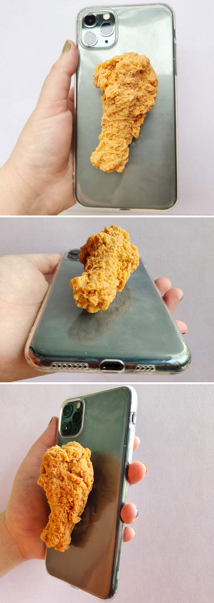 3D Fried Chicken Leg Shape Protective Case