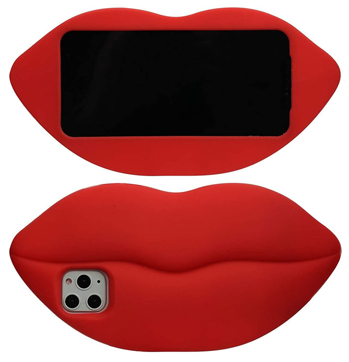 Cartoon Red Lips Case