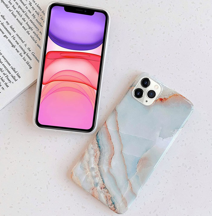 Marble Design Graphic Grey Stone Phone Cover