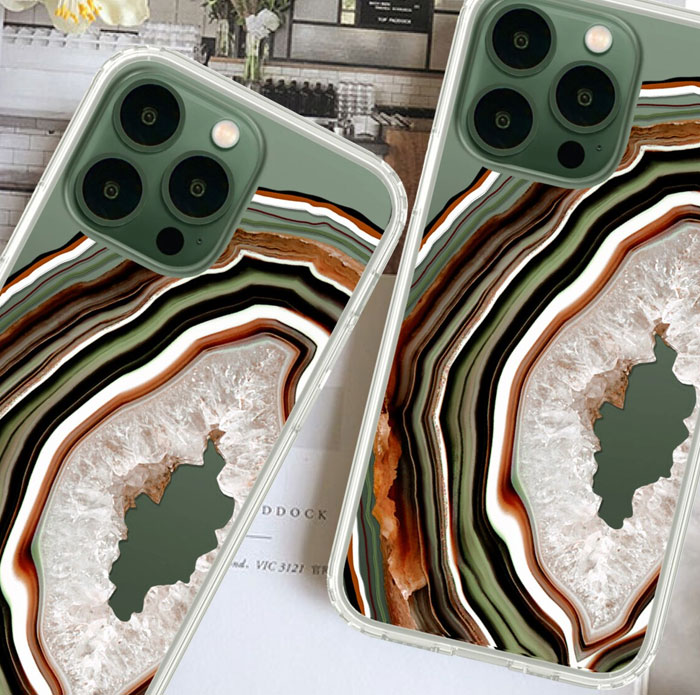 Agate Slice Geode Phone Case