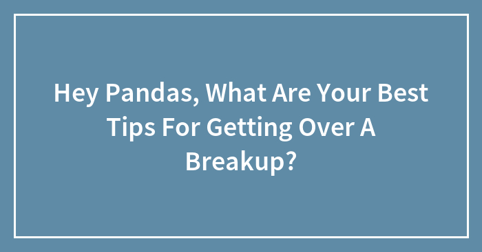 Hey Pandas, What Are Your Best Tips For Getting Over A Breakup? (Closed)