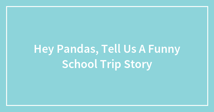 Hey Pandas, Tell Us A Funny School Trip Story (Closed)
