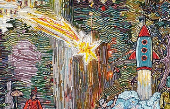 To Make The Paintings “Alive” I Cover Them With Glass Beads (17 Pics)