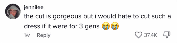 Grandma In Tears After Seeing Her Wedding Dress Altered To Chic Co-Ord By Granddaughter, A Discussion Online Ensues Grandma In Tears After Seeing Her Wedding Dress Altered To Chic Co-Ord By Granddaughter, A Discussion Online Ensues