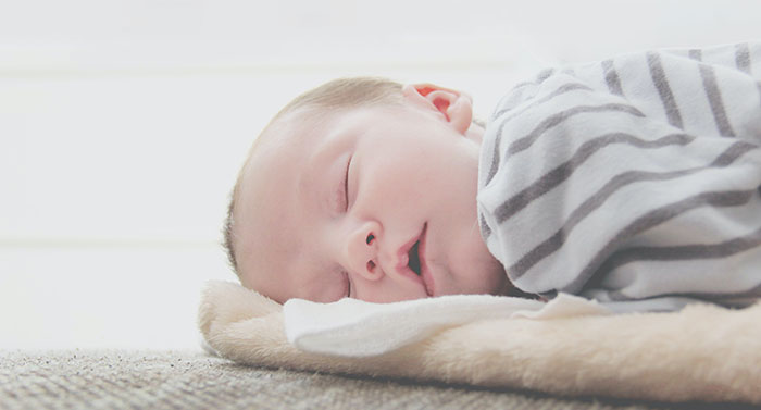 Photo of sleeping baby