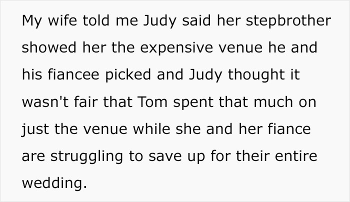 "It's Absurd": Dad Refuses To Ask Son To Fund Stepdaughter's Wedding, Family Drama Ensues "It's Absurd": Dad Refuses To Ask Son To Fund Stepdaughter's Wedding, Family Drama Ensues