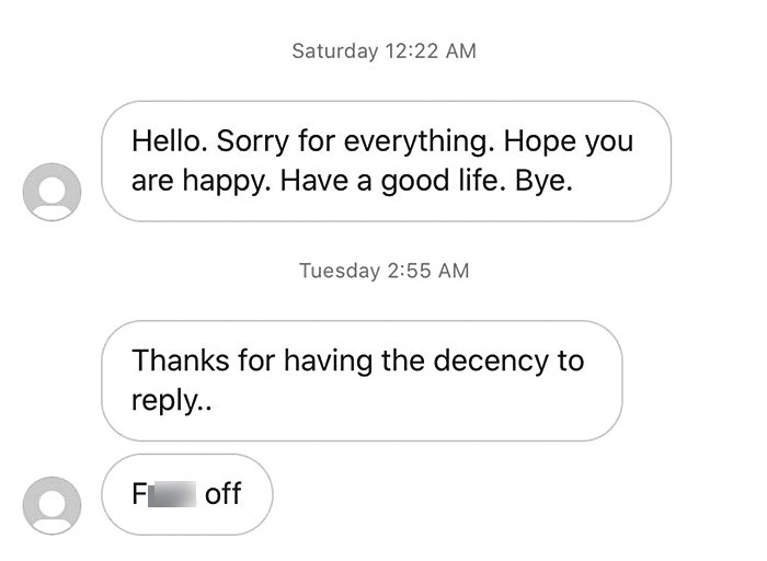 We Love Abusive Ex Texts