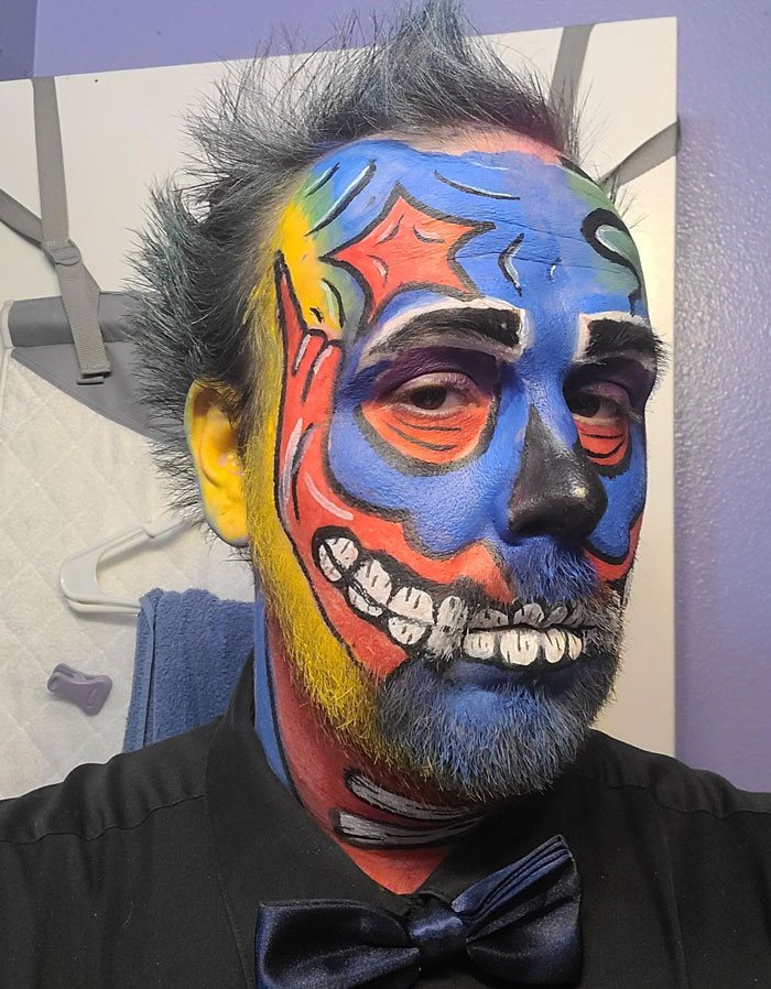 Pop Art Skull Facepaint I Wanted To Try Out